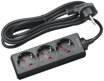Мережевий фільтр Delux G3J 3м Black (90021611)