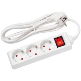 Мережевий фільтр Delux G3JS 3м White (90021624)
