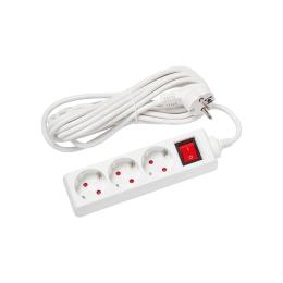 Мережевий фільтр Delux G3JS 5м White (90021625)