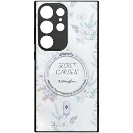 Чохол-накладка EpiK Secret Garden with MagFit для Samsung Galaxy S24 Ultra White (00000074747_5)