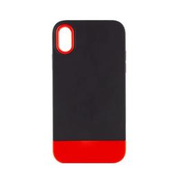 Чохол-накладка EpiK Bichromatic для iPhone X/XS Black Red