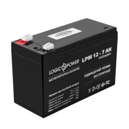 Акумулятор для ДБЖ LogicPower AGM LPM 12V  -  7 Ah (LP42056)