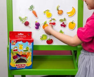 Магнітна гра Vladi Toys VT3106-11 Овочі, фрукти