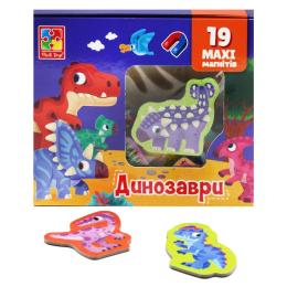 Магнітна гра Vladi Toys VT3106-23 Динозаврики, 19 шт