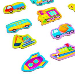 Магнітна гра Vladi Toys VT3106-26 Набір MAXI Транспорт, 17 шт
