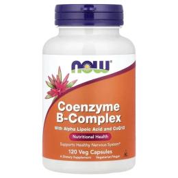 Вітаміни та мінерали Now Foods Coenzyme B-Complex With Alpha Lipoic Acid and CoQ10 - 120 vcaps