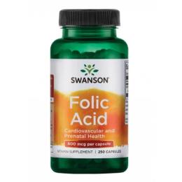 Вітаміни та мінерали Swanson Folic Acid 800 mcg - 250 Caps