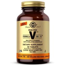 Вітаміни та мінерали Solgar Iron-Free Formula VM-75 - 90 tabs