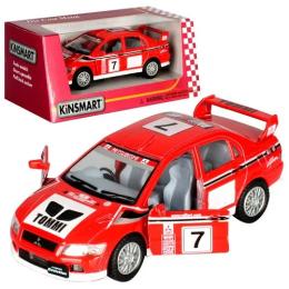 Колекційна модель Kinsmart MITSUBISHI LANCER EVOLUTION VII WRC KT5048W Red інерційна