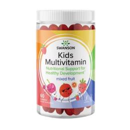 Вітаміни та мінерали Swanson Kids Multivitamin - 60 gummies Mixed fruit