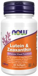 Вітаміни та мінерали Now Foods Lutein &amp; Zeazanthin - 60 sgels