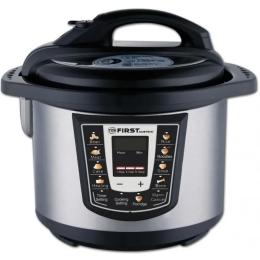 Мультиварка First FA-5130 Black Silver 1000W, електронне управління, чаша 6 л, дисплей, п