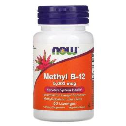 Вітаміни та мінерали Now Foods Methyl B-12 5000mcg - 60 lozenges