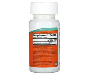 Вітаміни та мінерали Now Iron 36 mg double strength (90 veg caps) (10342-01)