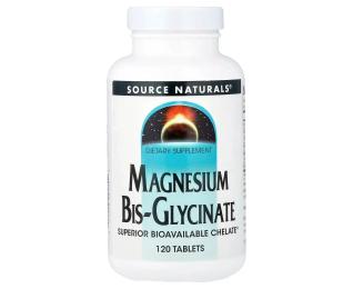 Вітаміни та мінерали Source Naturals Magnesium Bis-Glycinate - 120 tabs