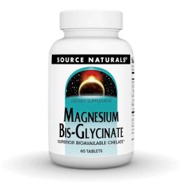 Вітаміни та мінерали Source Naturals Magnesium Bis-Glycinate - 60 tabs
