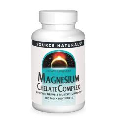 Вітаміни та мінерали Source Naturals Magnesium Chelate Complex 100mg - 100 tabs