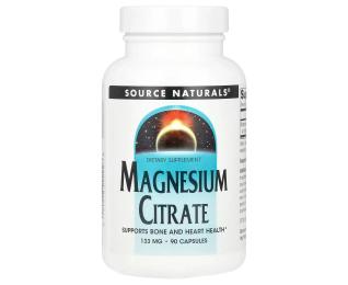 Вітаміни та мінерали Source Naturals Magnesium Citrate 133mg - 90 caps