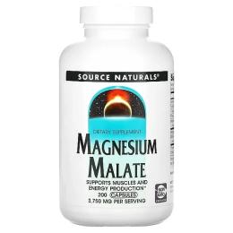 Вітаміни та мінерали Source Naturals Magnesium Malate 625mg - 200 caps