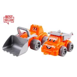 Іграшкова техніка Технок Будмайданчик Максік Ігровий набір, 2 машинки (0977TXK)