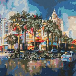 Картина за номерами Ідейка Курортне місто 50х50 см