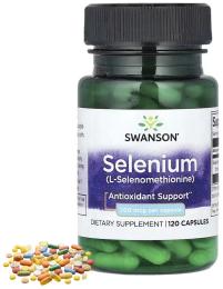 Вітаміни та мінерали Swanson Selenium 200mcg - 120caps