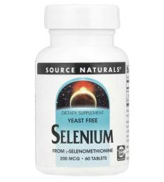 Вітаміни та мінерали Source Naturals Selenium 200mcg - 60 tabs