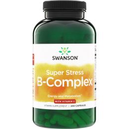 Вітаміни та мінерали Swanson Super Stress B-Complex with Vitamin C - 240 caps