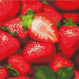 Картина за номерами Ідейка Соковита полуниця 25 х 25