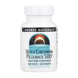 Вітаміни та мінерали Source Naturals Ultra Chromium Picolinate 500 500 mcg - 60 tabs