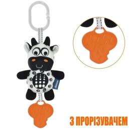 Брязкальце Limo Toy rat47 Orange Корівка підвіска
