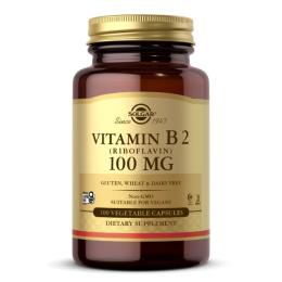 Вітаміни та мінерали Solgar Vitamin B2 100mg (Riboflavin) - 100 Vcaps