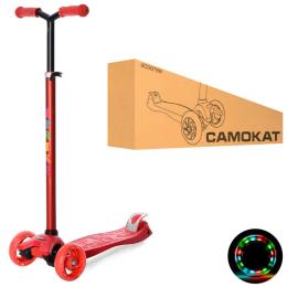 Самокат iTrike MAXI JR3-060-22 Red дитячий з підсвічуванням