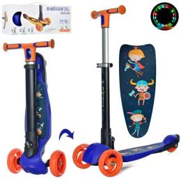 Самокат iTrike MAXI JR 3-060-35-BL дитячий складний