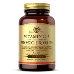 Вітаміни та мінерали Solgar Vitamin D3 250mcg (10 000IU) - 120 softgels