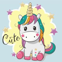 Картина за номерами Art Craft Райдужна единорижка 30 х 30 см