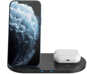Бездротовий зарядний пристрій Canyon WS-202 Black 2 в 1 QI