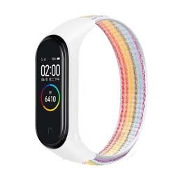 Ремінець для фітнес-браслету BeCover Nylon Style для Xiaomi Mi Smart Band 7 Rainbow (707668)