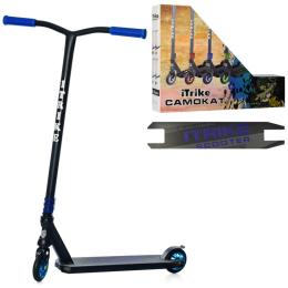 Самокат iTrike SR 2-068-1 Black Blue трюковий двоколісний