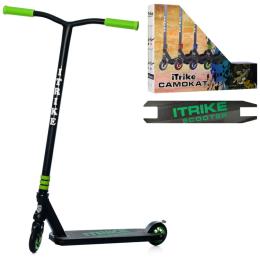 Самокат iTrike SR 2-068-1 Black Green трюковий двоколісний