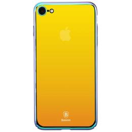 Чохол-накладка Baseus Glass Case iPhone 7 Gold