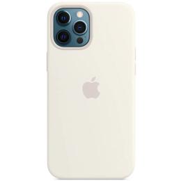 Чохол-накладка EpiK Silicone case (AAA) full with Magsafe and Animatio White