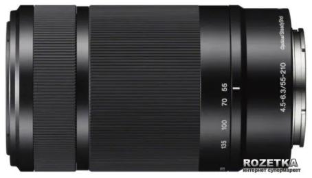 Обєктив Sony 55-210mm, f/4.5-6.3 для камер NEX Black (SEL55210B
