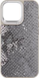 Чохол-накладка Harder Snake Pattern для Apple iPhone 15 Pro Max Gray Silver (ARM76804)