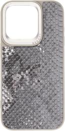 Чохол-накладка Harder Snake Pattern для Apple iPhone 15 Pro Gray Silver (ARM76798)