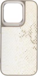 Чохол-накладка Harder Snake Pattern для Apple iPhone 15 Pro Cream White (ARM76795)