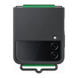 Чохол-накладка Samsung Flap Leather Cover для Samsung Flip 4 Black з ремінцем
