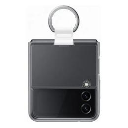 Чохол-накладка Samsung Flap Leather Cover для Samsung Flip 4 Transparent