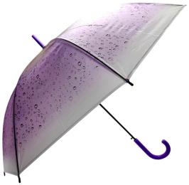 Парасолька Mic C74876 Purple d=103 см, довжина: 83 см, 8 спиць, тростина