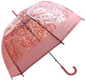 Парасолька Mic C74879 Pink поглиблений купол, d=80 см, довжина: 81 см, 8 спиць, тростина